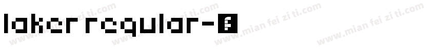 laker regular字体转换